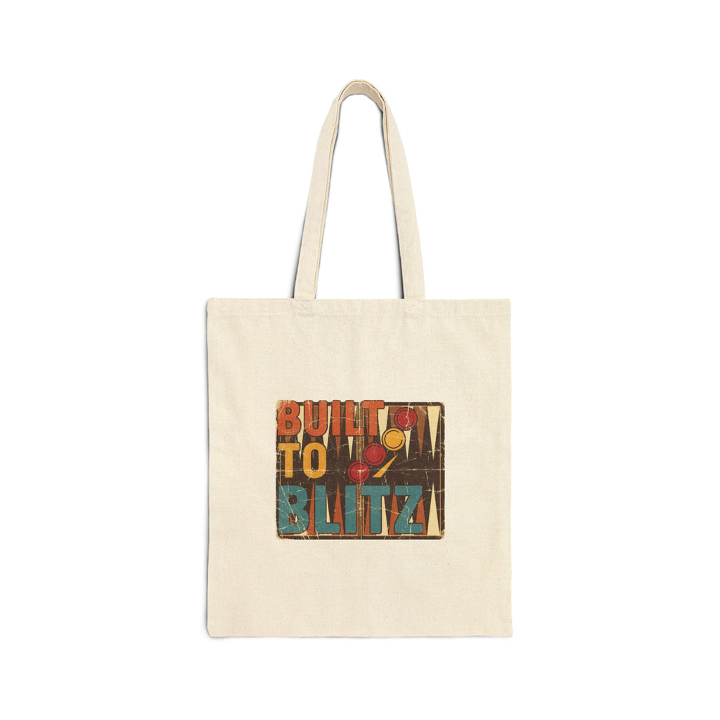 Built To Blitz Cotton Canvas Tote Bag