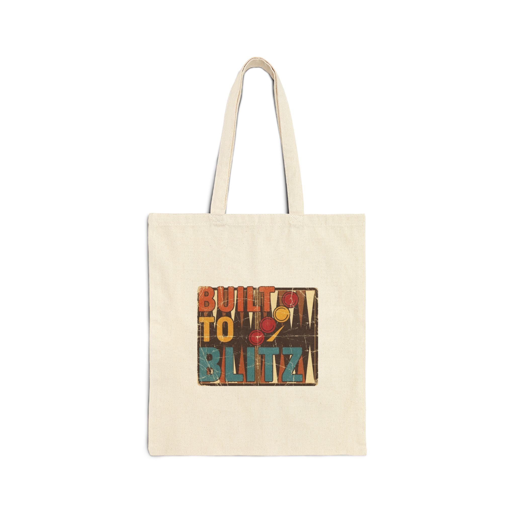 Built To Blitz Cotton Canvas Tote Bag