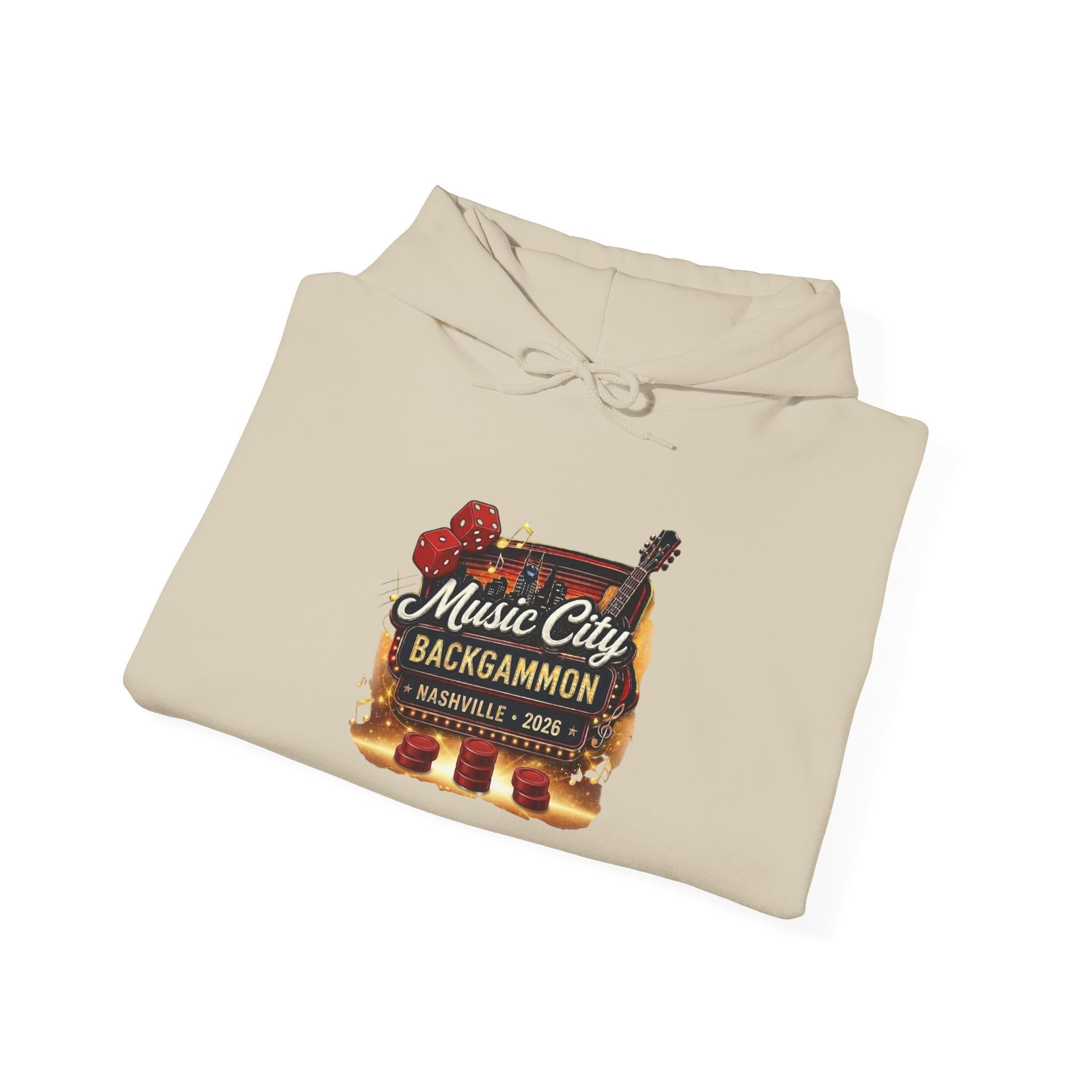Music City Backgammon Nashville 2026 — Unisex Heavy Blend™ Hooded Sweatshirt