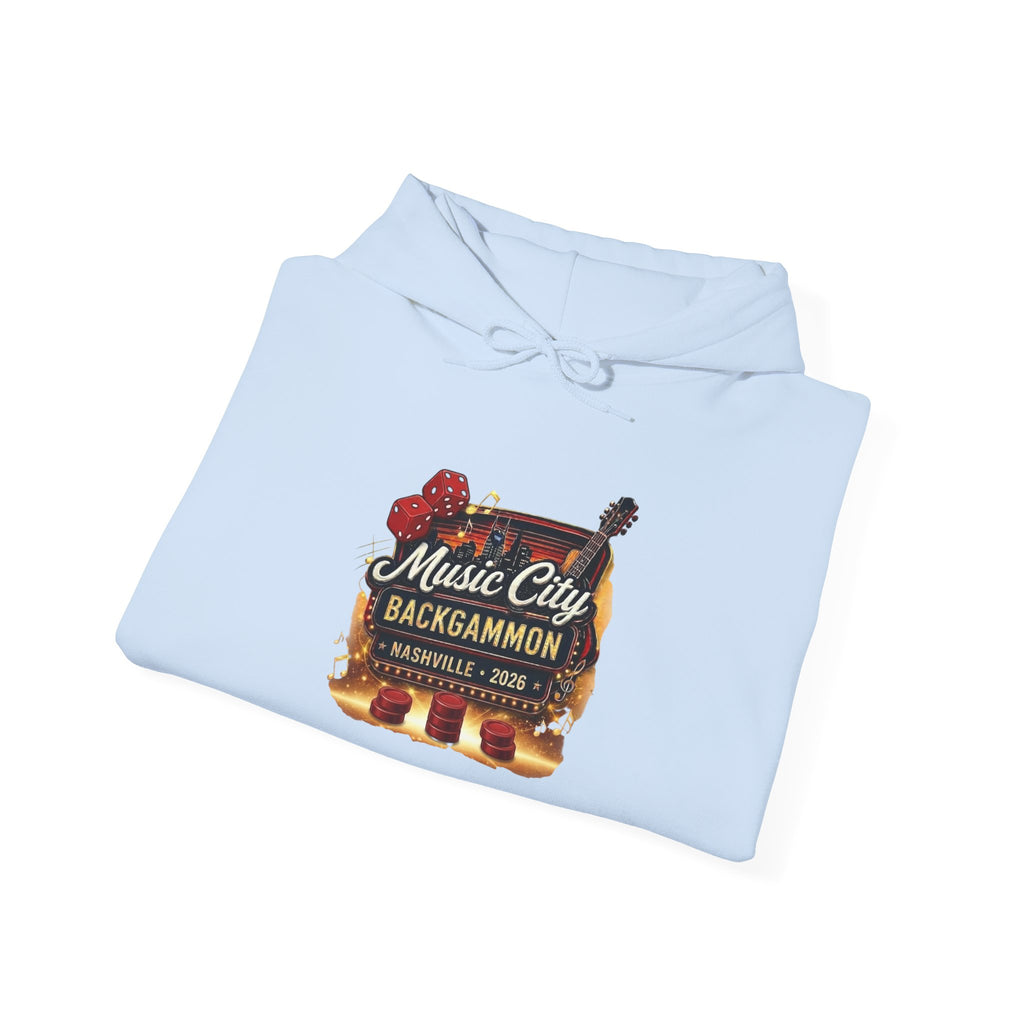 Music City Backgammon Nashville 2026 — Unisex Heavy Blend™ Hooded Sweatshirt