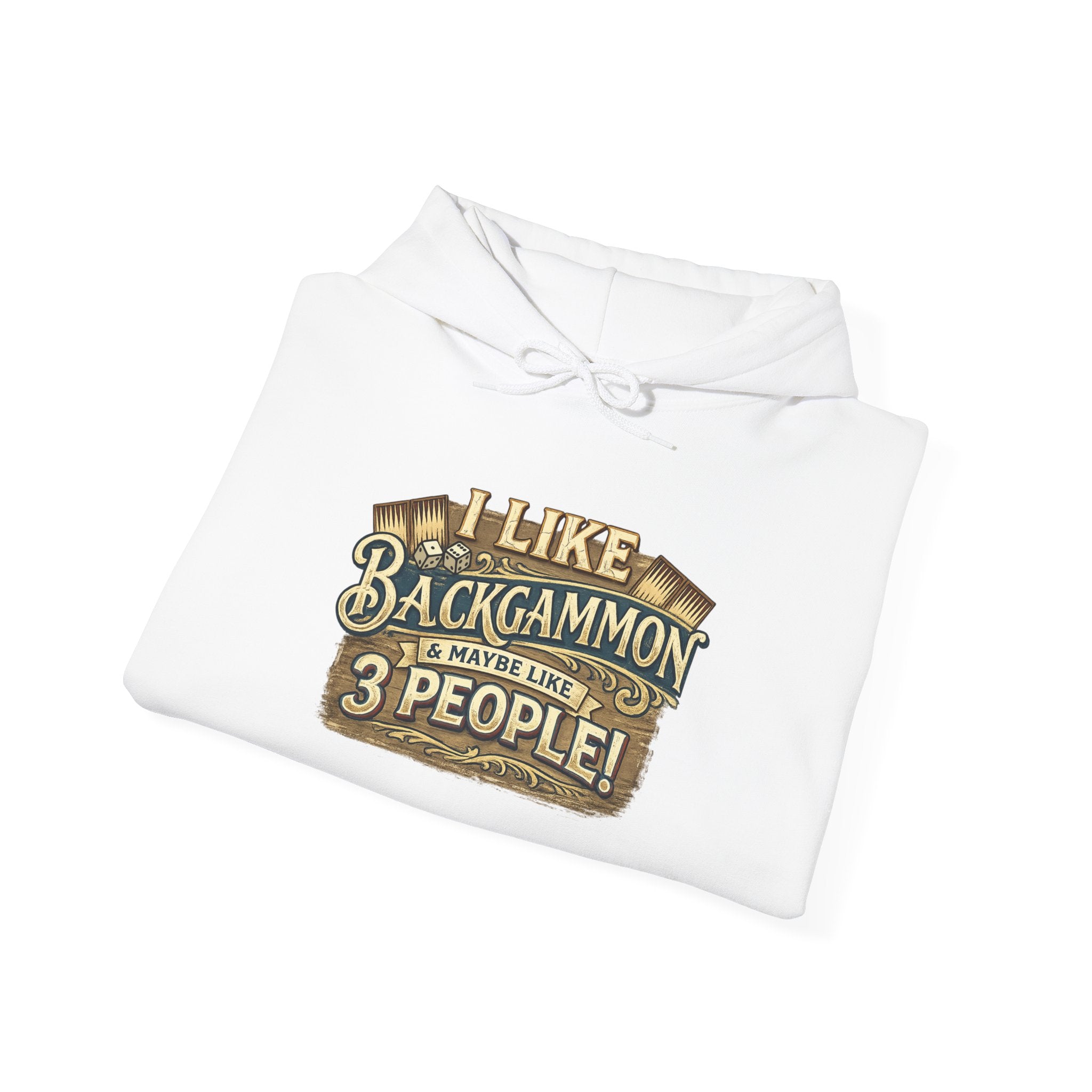 I Like Backgammon & Maybe Like 3 People Unisex Heavy Blend™ Hooded Sweatshirt