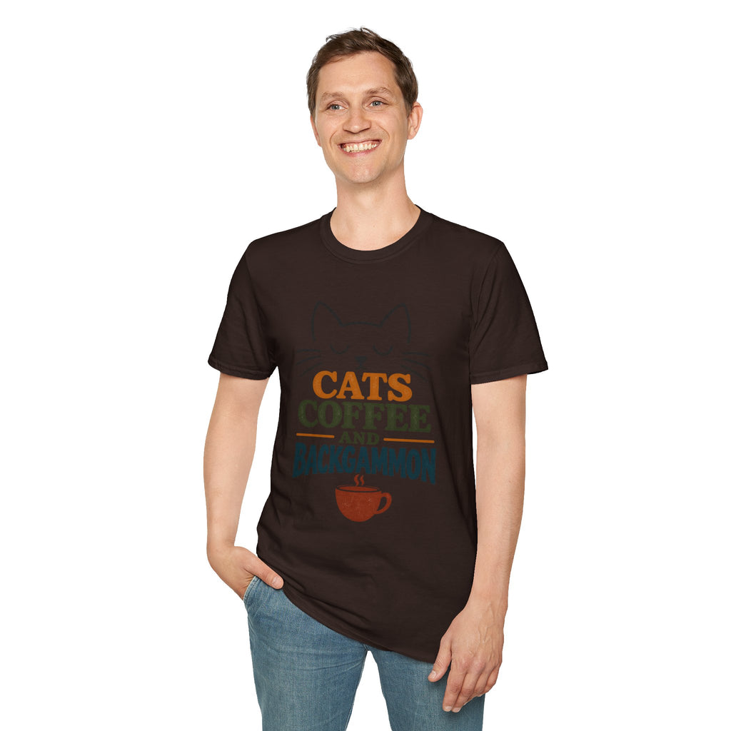 Cats, Coffee and Backgammon 1 T-Shirt