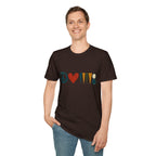 peace love and backgammon 3 T-Shirt — Retro Nature Wildlife Tee