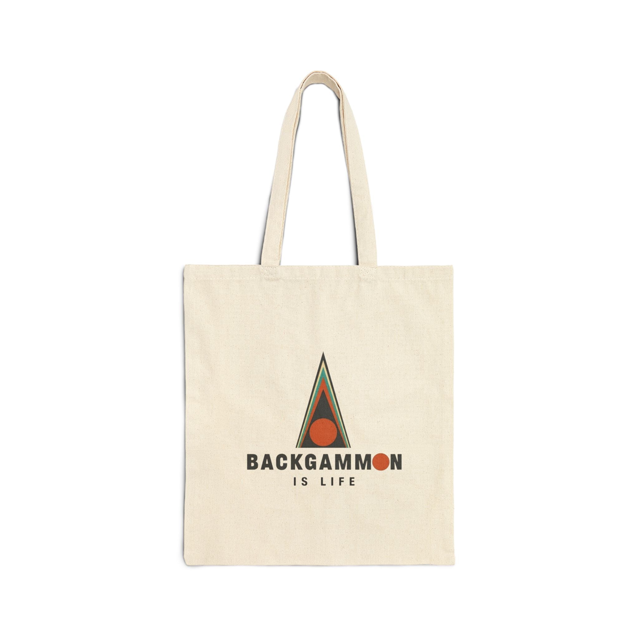 Backgammon Is Life Cotton Canvas Tote Bag
