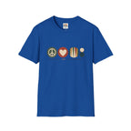 Peace Love and Backgammon 2 T-Shirt