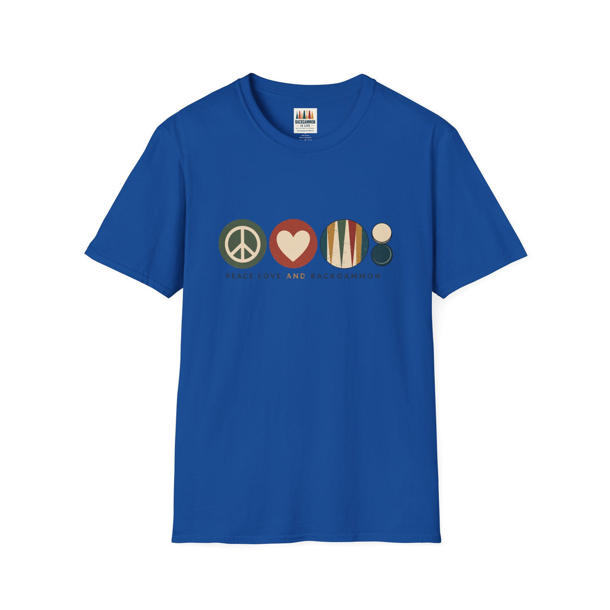 Peace Love and Backgammon 2 T-Shirt