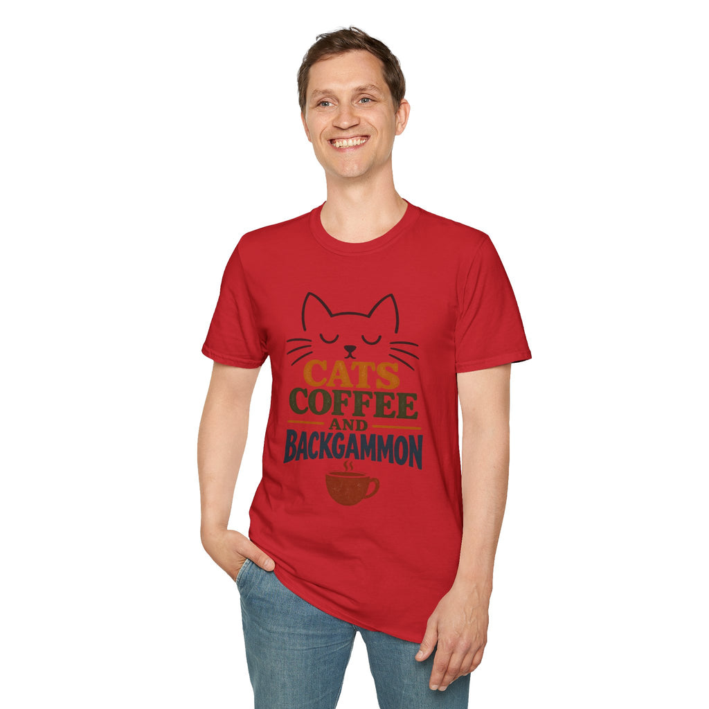 Cats, Coffee and Backgammon 1 T-Shirt