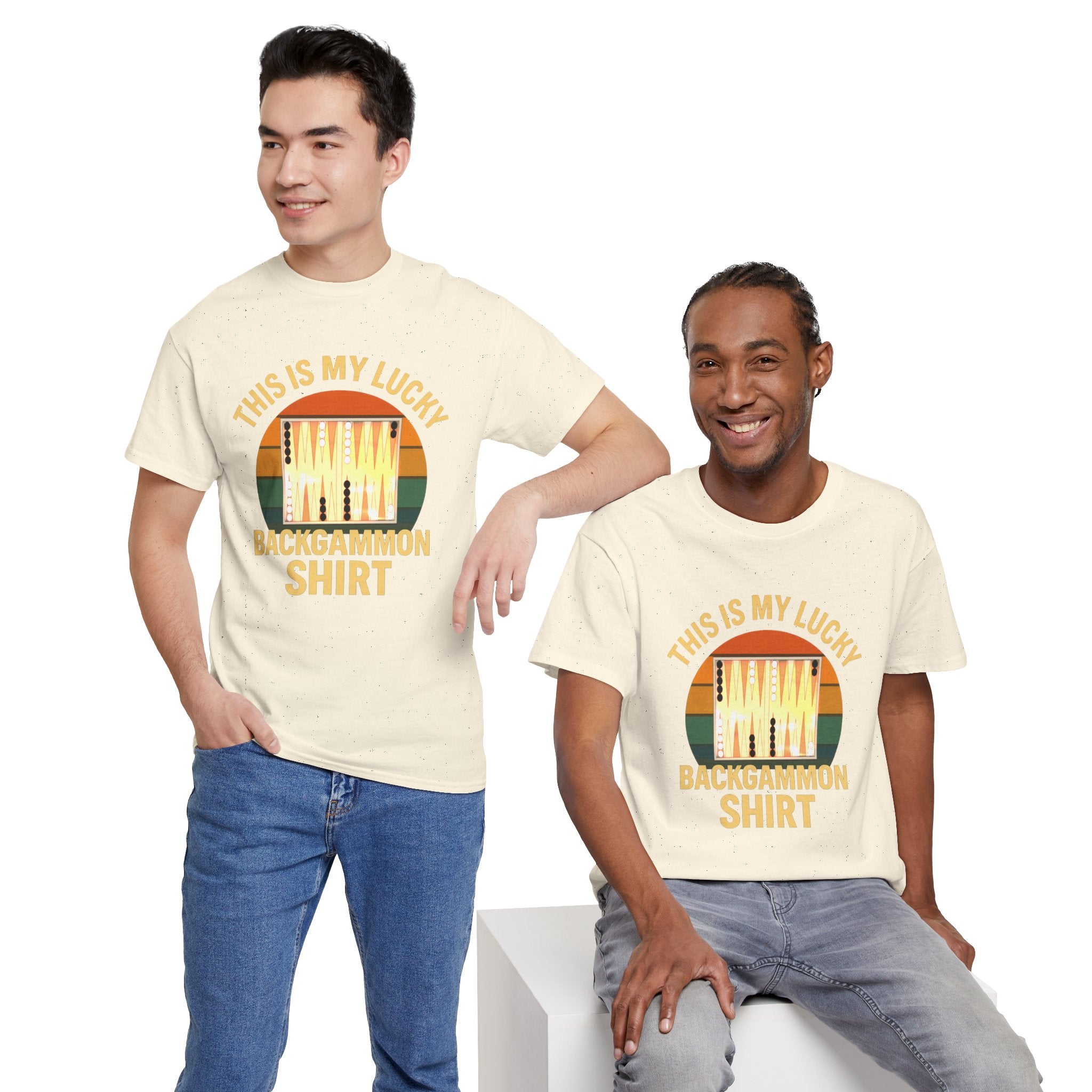 This Is My Lucky Backgammon Shirt Tee — Retro Backgammon Player T-Shirt