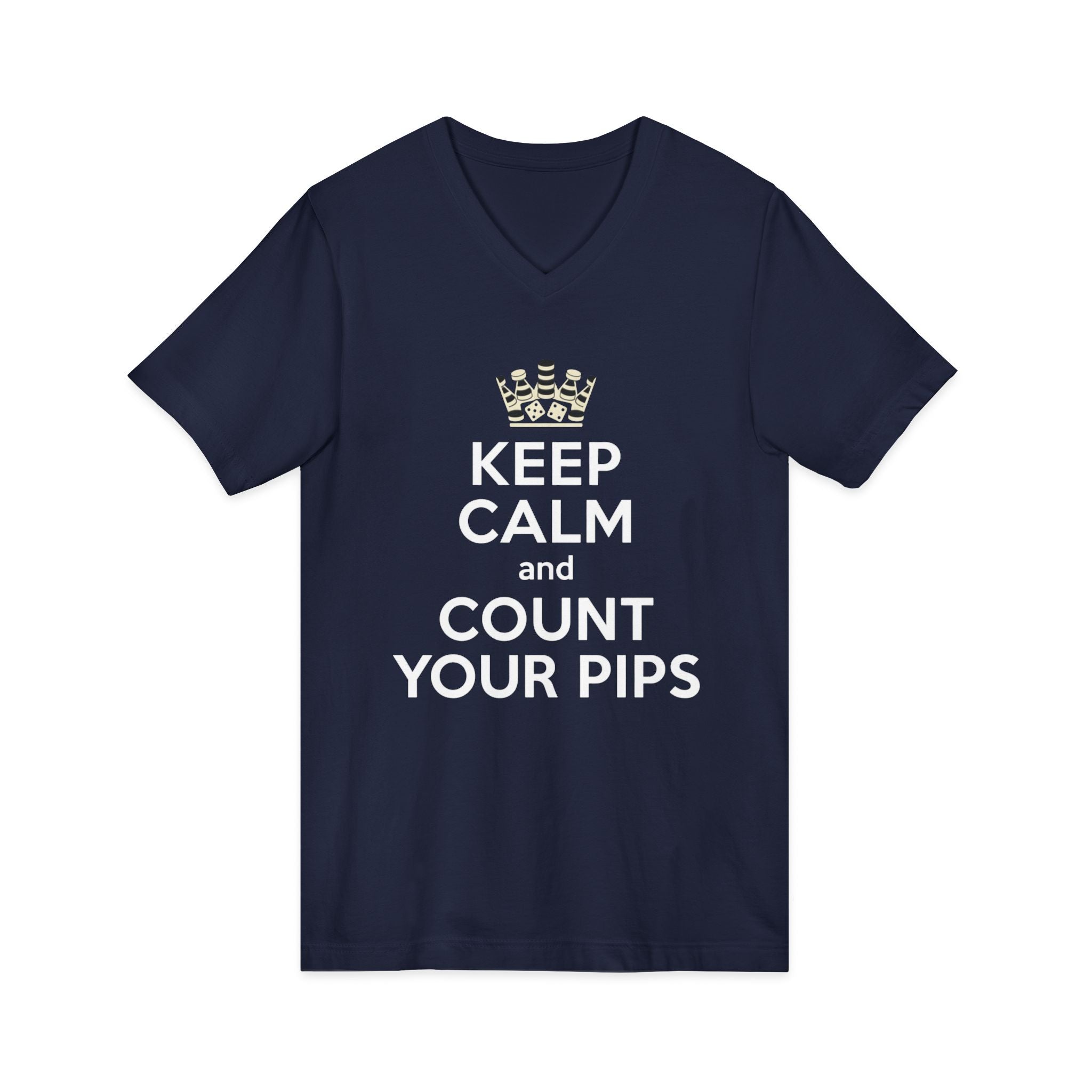 Keep Calm and Count Your Pips V-Neck Tee