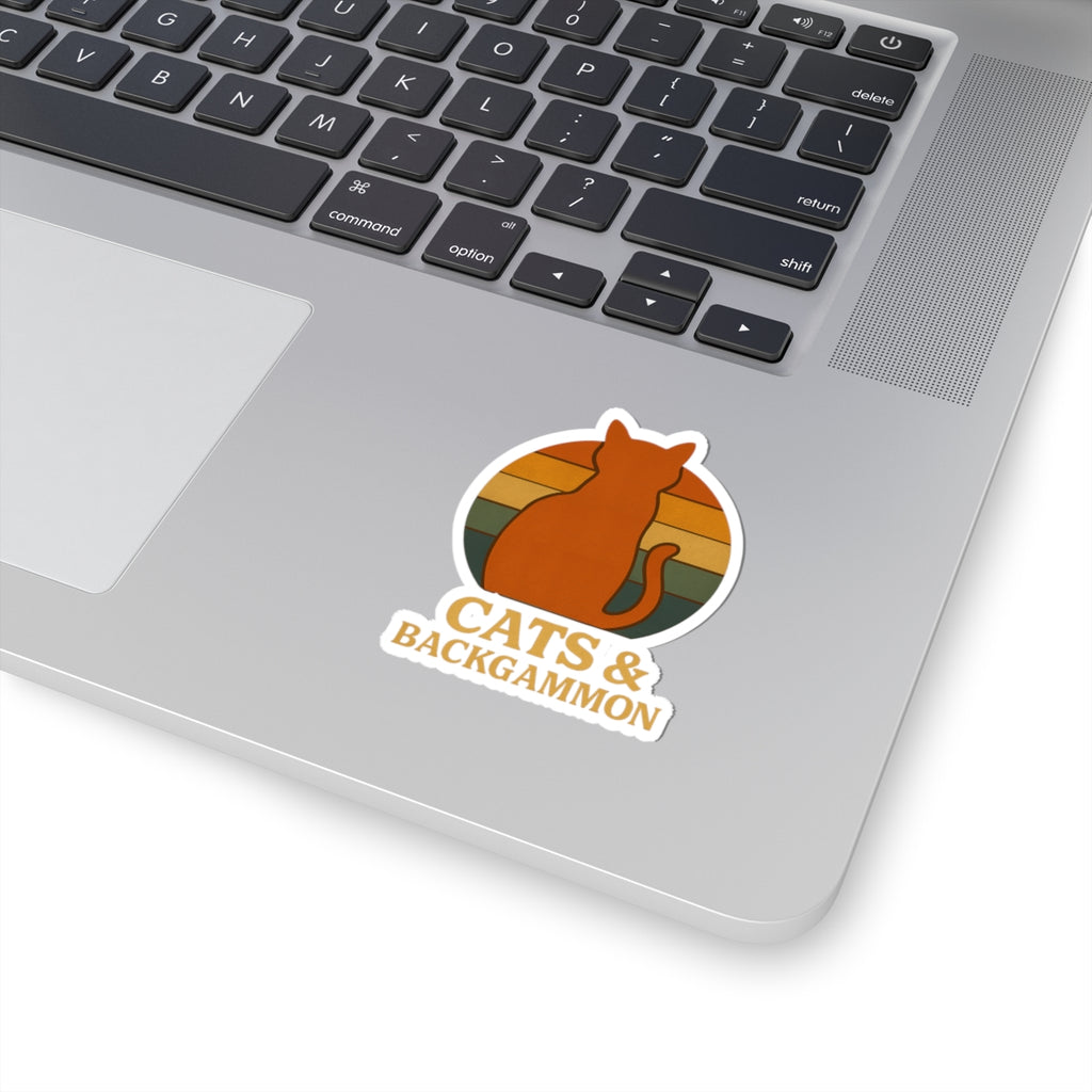Cats & Backgammon Sticker