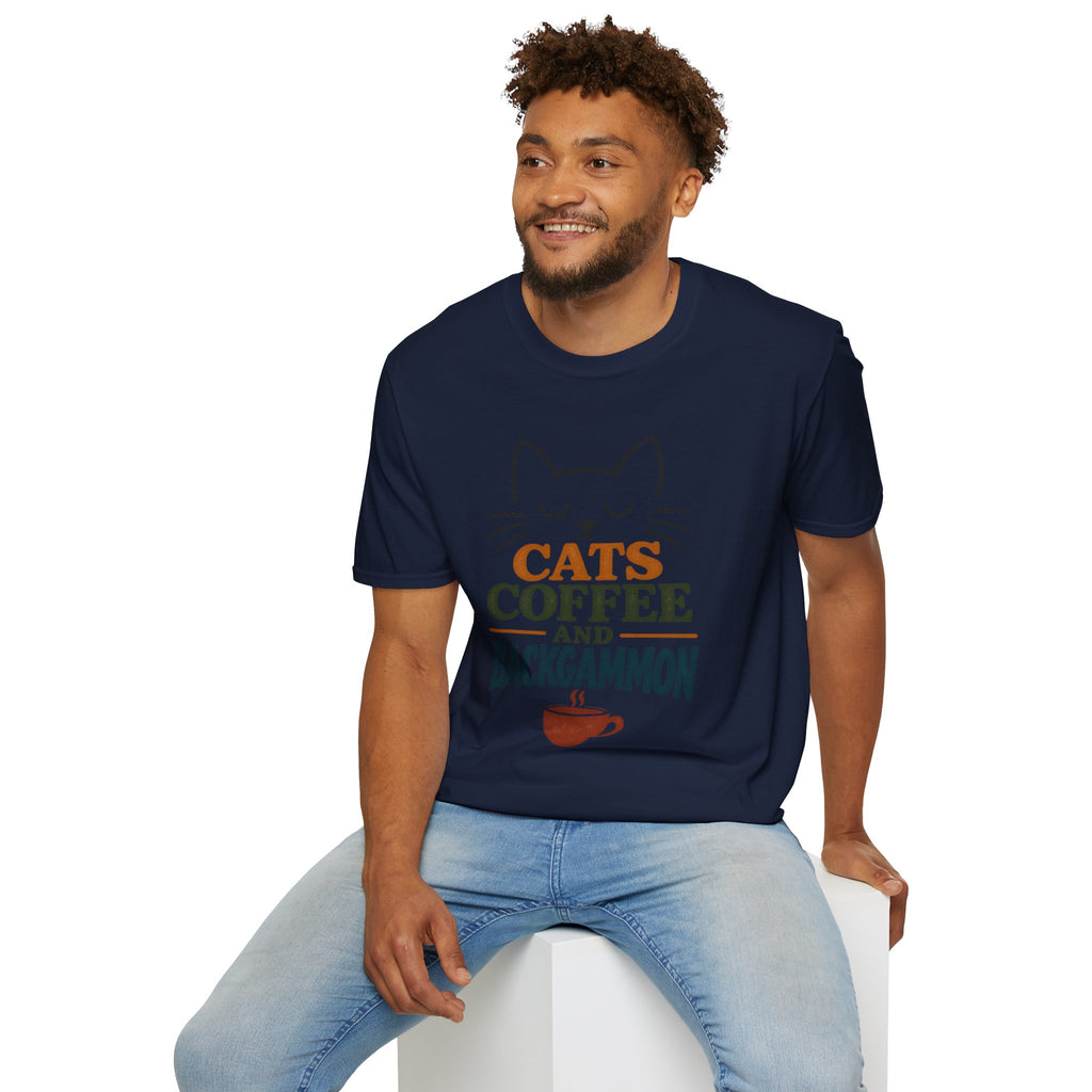 Cats, Coffee and Backgammon 1 T-Shirt