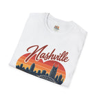Nashville Backgammon T‑Shirt — Vintage Skyline Game Night Tee