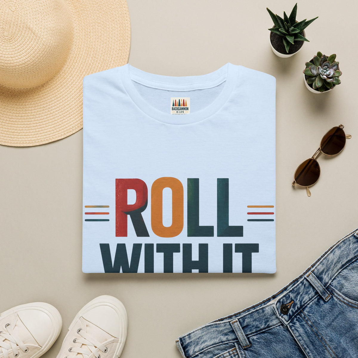 Roll With It T-Shirt — Retro Graphic Tee