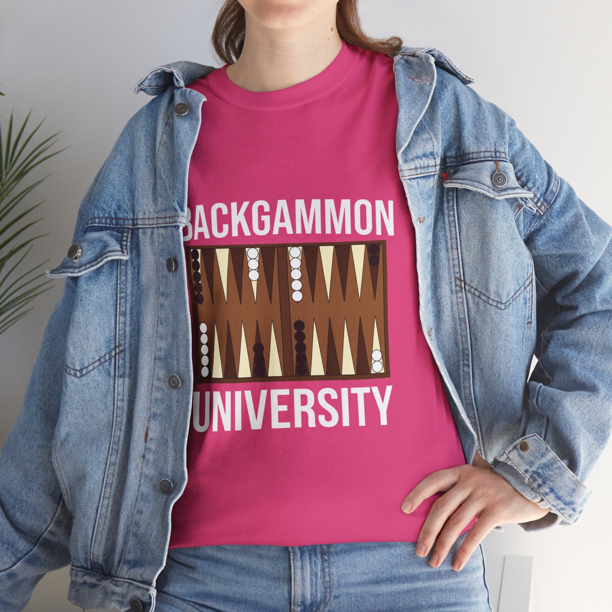 Backgammon University T-Shirt | Retro Game Pattern Tee