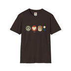 Peace Love and Backgammon 2 T-Shirt