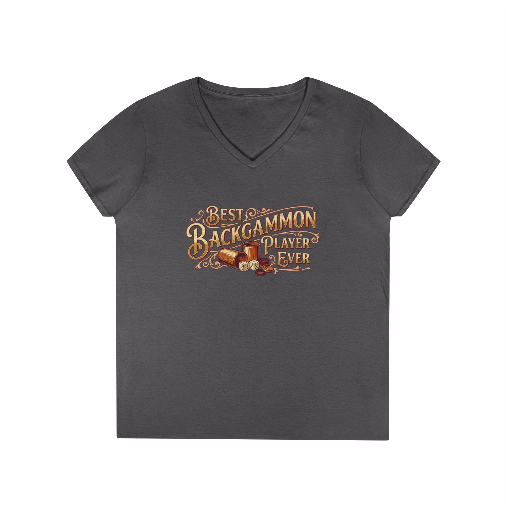 Best Backgammon Player Ever Ladies V-Neck T-shirt