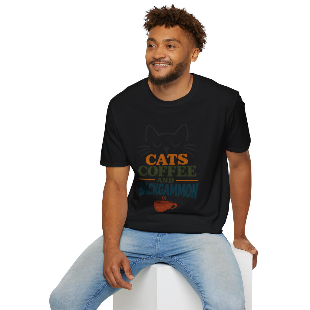 Cats, Coffee and Backgammon 1 T-Shirt