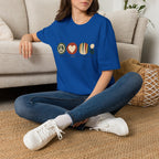 Peace Love and Backgammon 2 T-Shirt