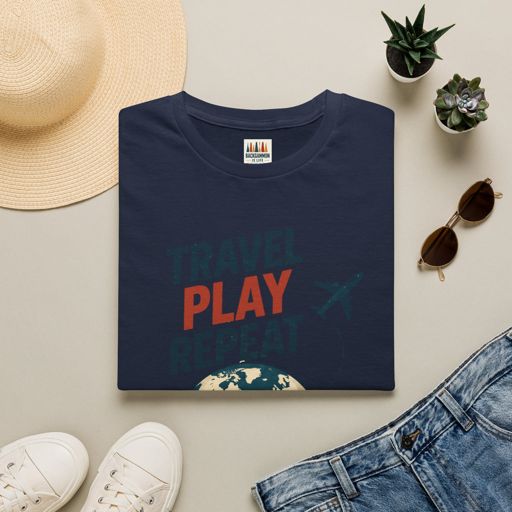 Travel Play Repeat T-Shirt – Backgammon