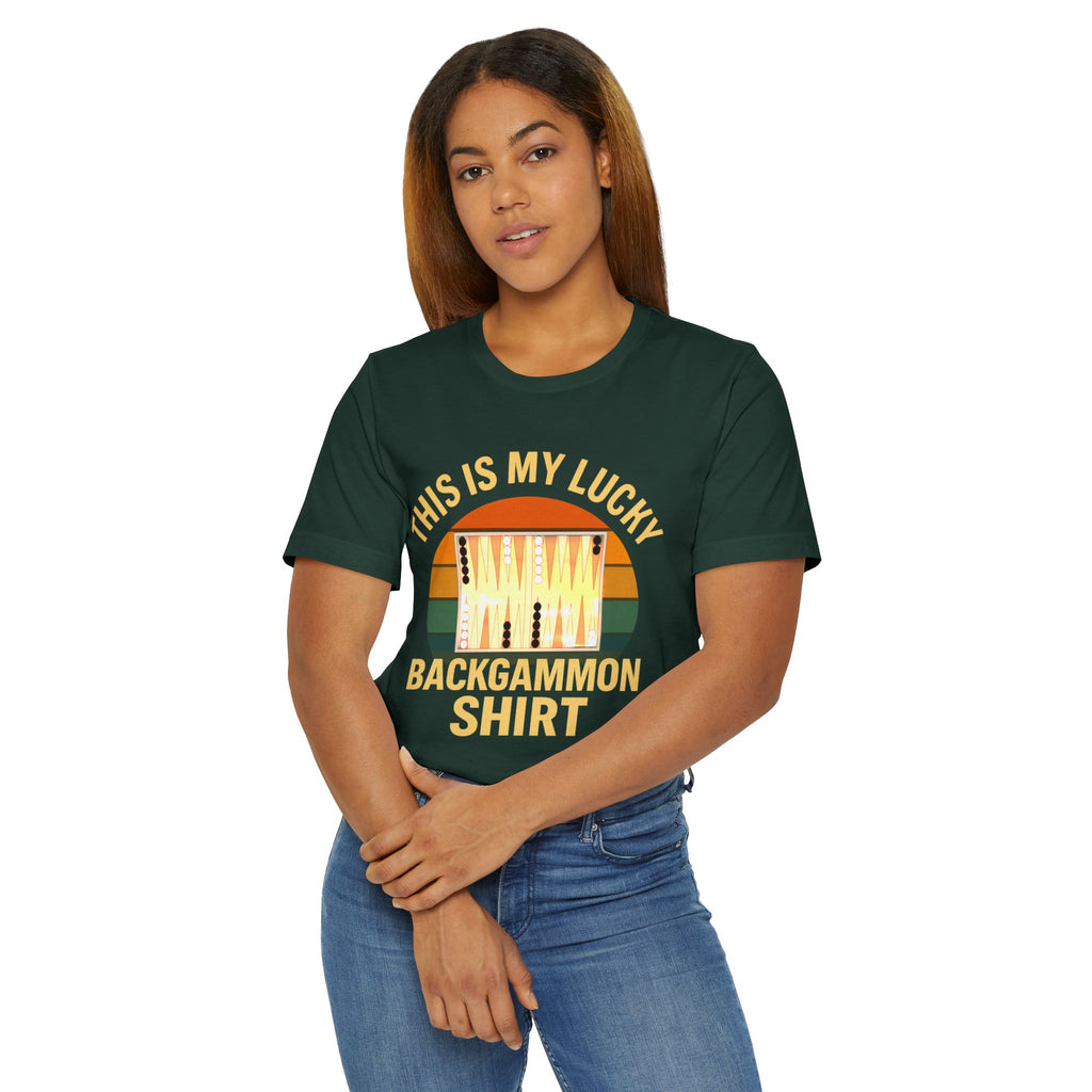 This Is My Lucky Backgammon Shirt 2 Unisex Jersey T-Shirt
