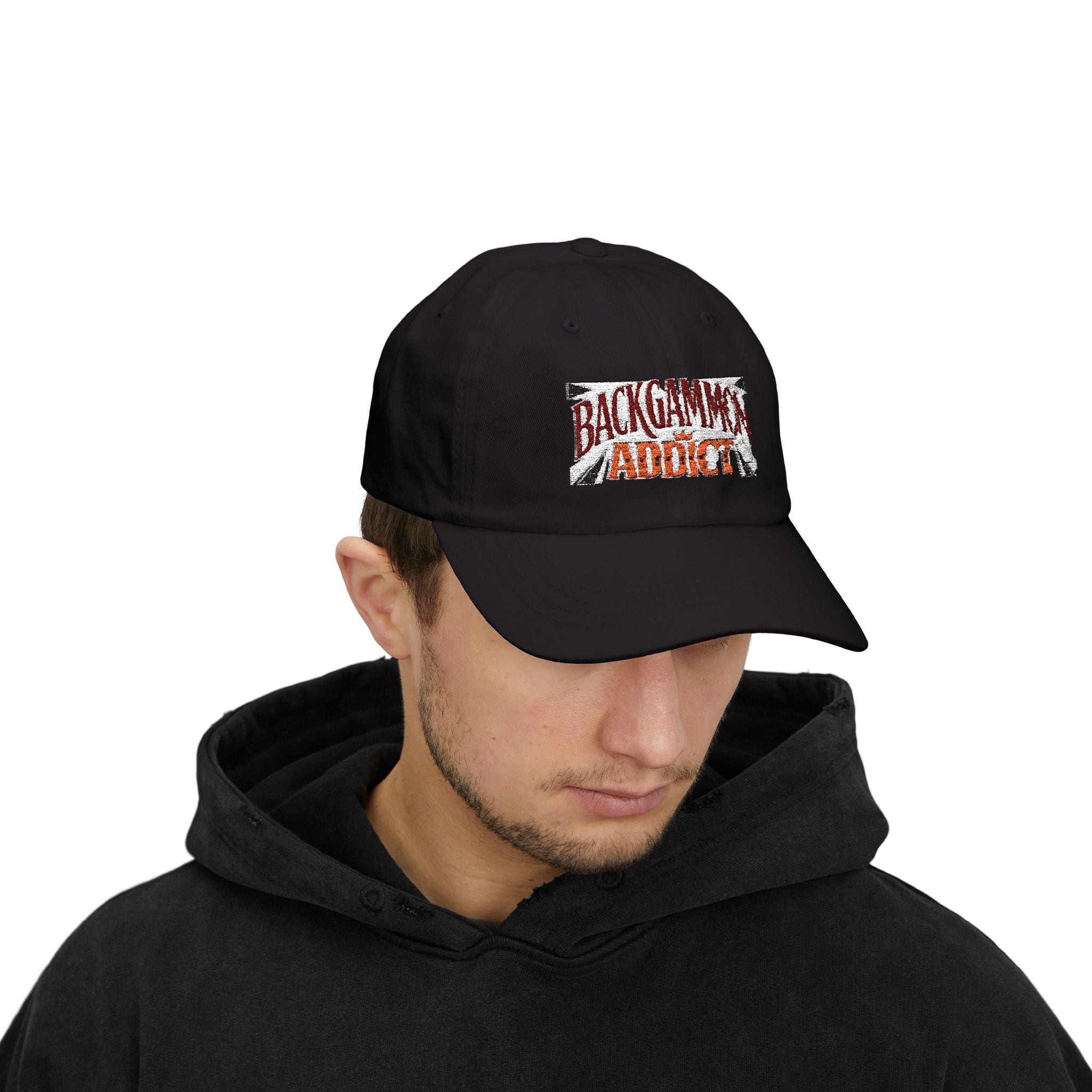Backgammon Addict Dad Cap — Embroidered Backgammon Hat for Players
