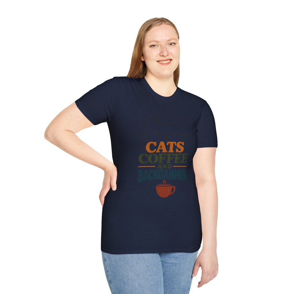 Cats, Coffee and Backgammon 1 T-Shirt
