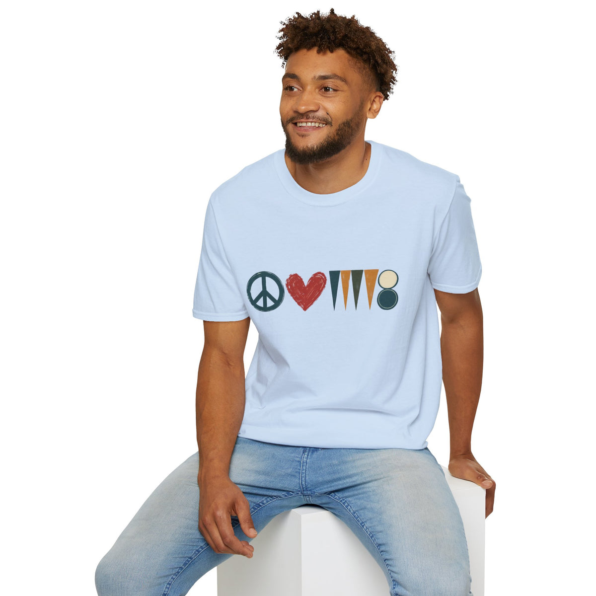 peace love and backgammon 3 T-Shirt — Retro Nature Wildlife Tee