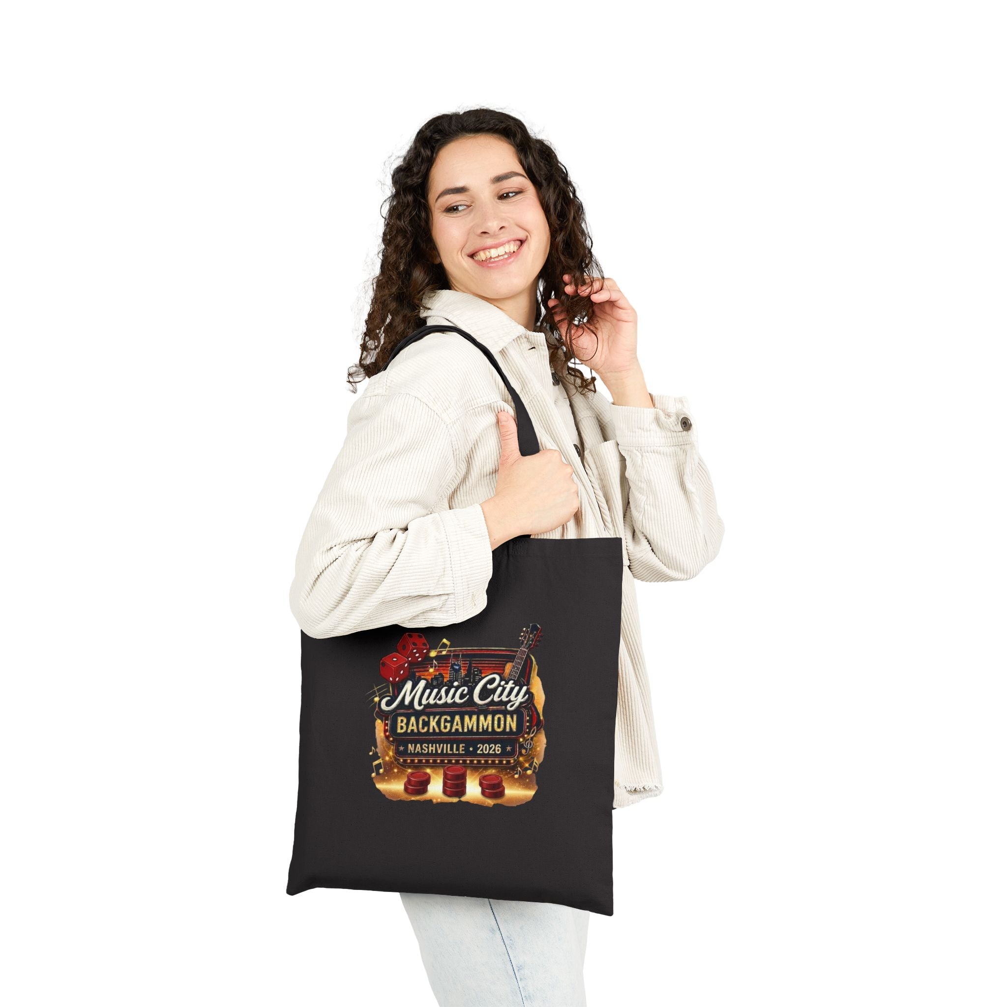 Tote Bag — Music City Backgammon Nashville 2026 Canvas Tote