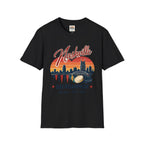 Nashville Backgammon T‑Shirt — Vintage Skyline Game Night Tee