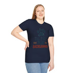 Backgammon T-Shirt — "Sit. Stay. Play Backgammon" Paw Print Tee