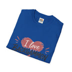 Backgammon Heart T-Shirt — "I Love Backgammon" Casual Tee