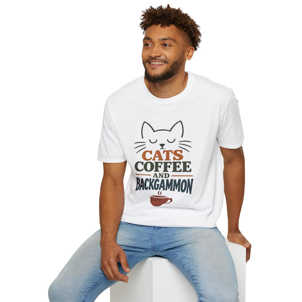 Cats, Coffee and Backgammon 1 T-Shirt