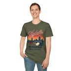 Nashville Backgammon T‑Shirt — Vintage Skyline Game Night Tee
