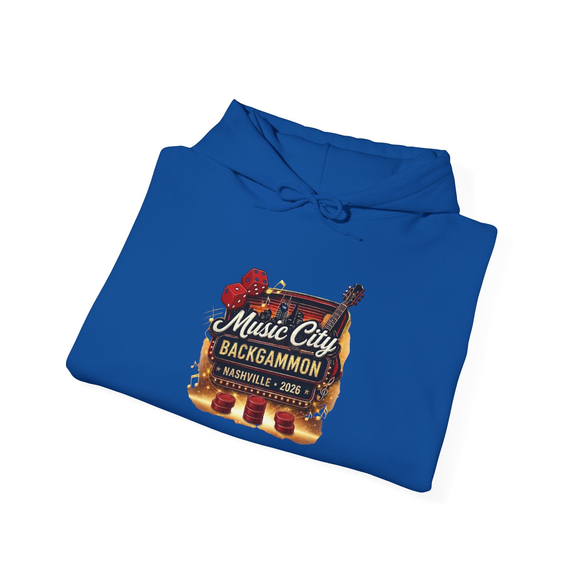Music City Backgammon Nashville 2026 — Unisex Heavy Blend™ Hooded Sweatshirt