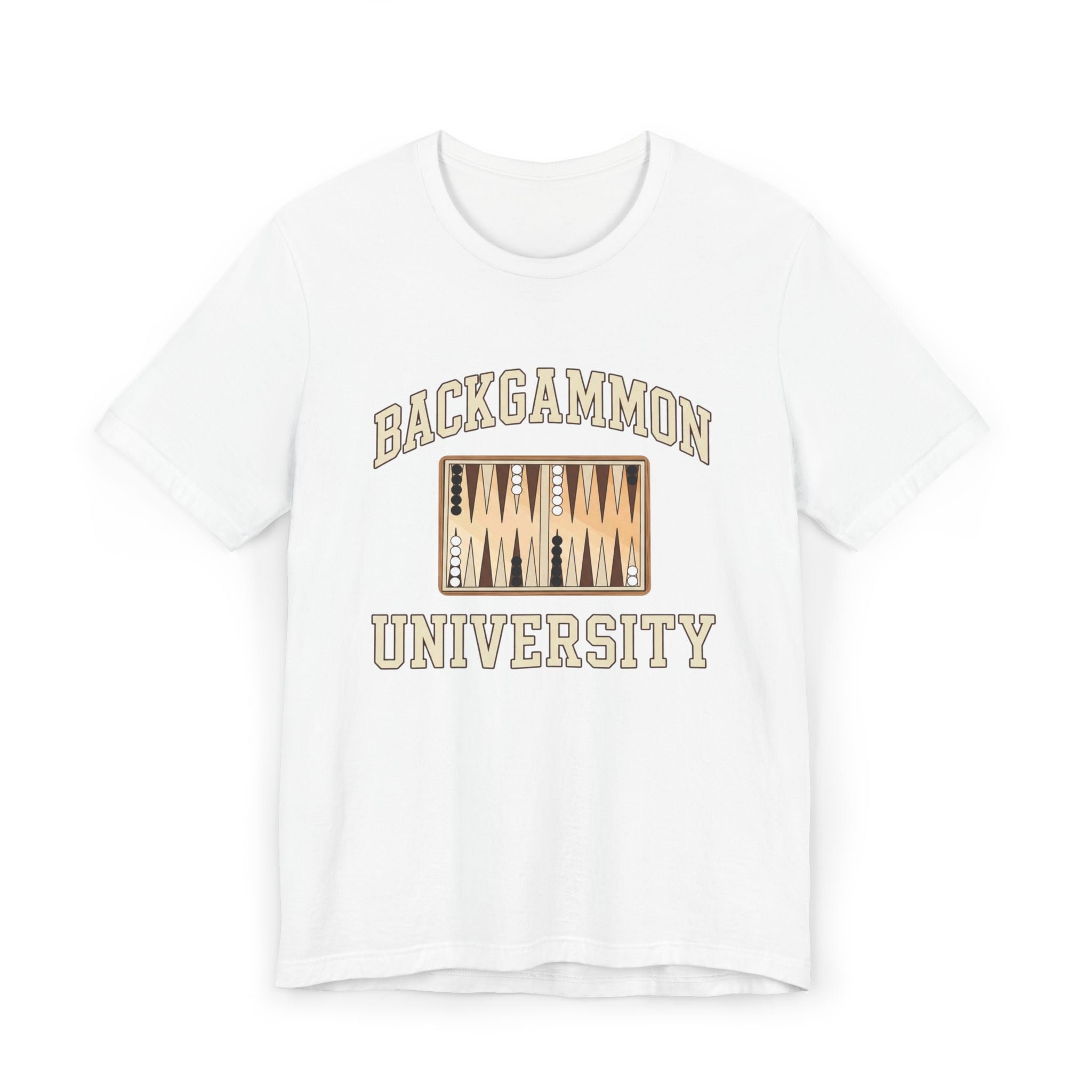Backgammon University 2 T-Shirt — Vintage Backgammon Board Tee