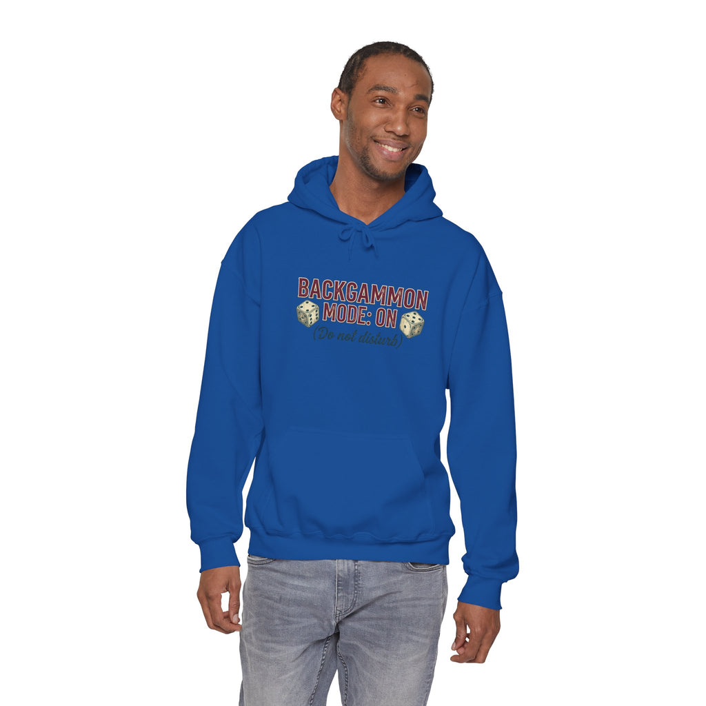 Backgammon Mode: On. Do Not Disturb Unisex Heavy Blend™ Hooded Sweatshirt