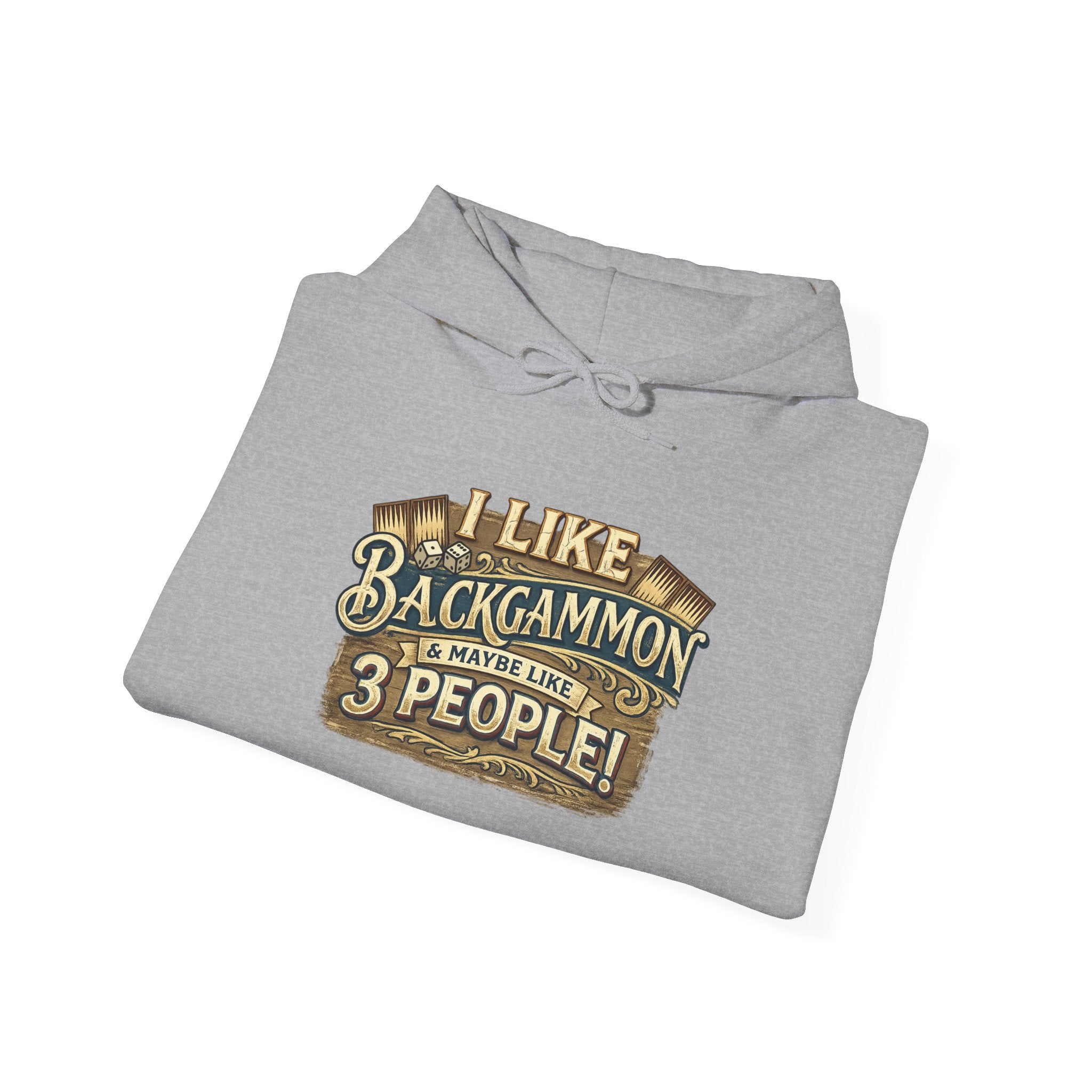 I Like Backgammon & Maybe Like 3 People Unisex Heavy Blend™ Hooded Sweatshirt