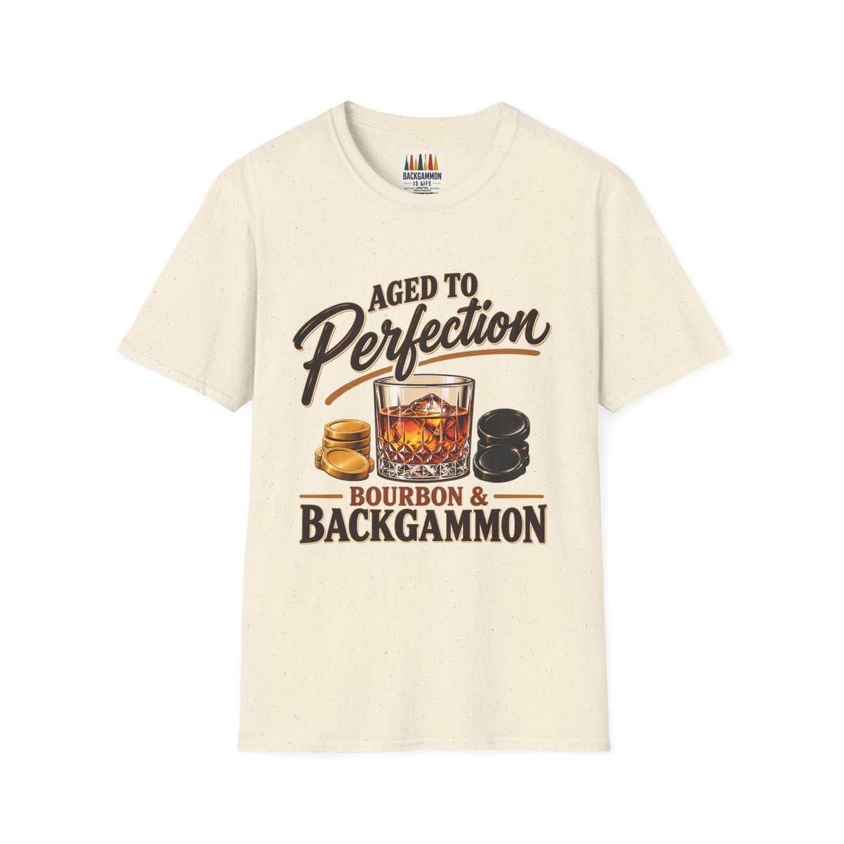 Aged to Perfection – Bourbon & Backgammon T-Shirt