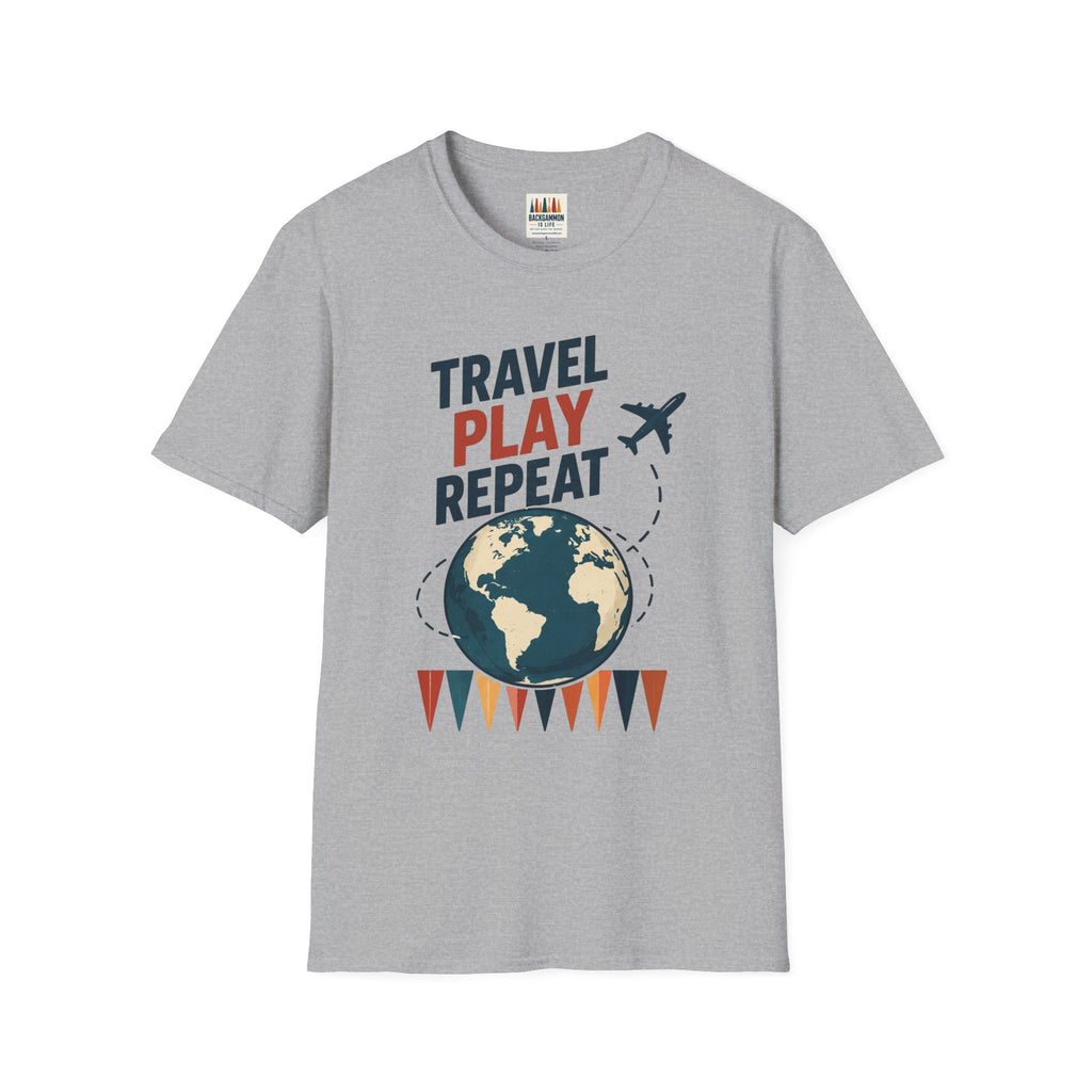 Travel Play Repeat T-Shirt – Backgammon