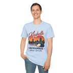 Nashville Backgammon T‑Shirt — Vintage Skyline Game Night Tee