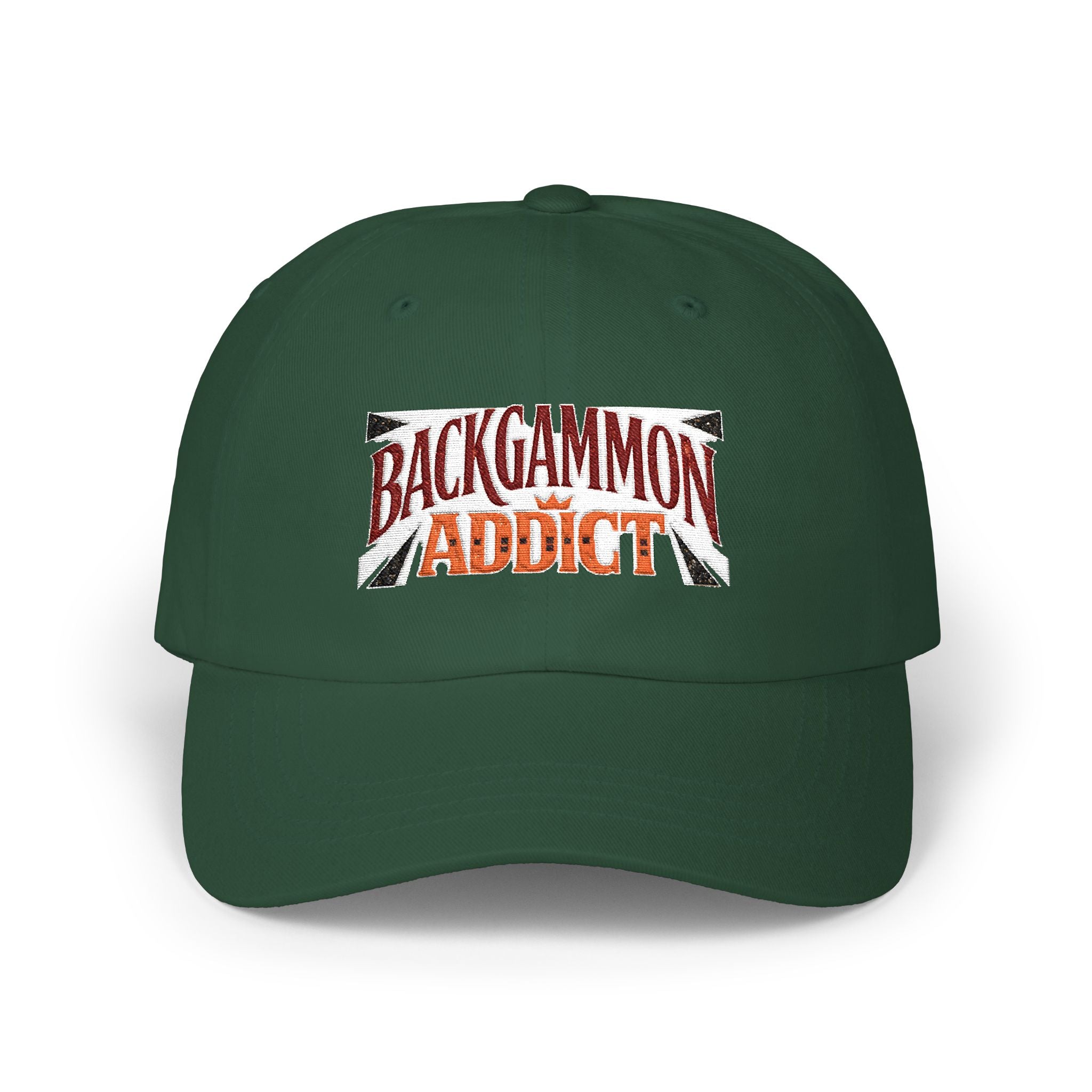 Backgammon Addict Dad Cap — Embroidered Backgammon Hat for Players