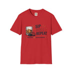 Sip Roll Repeat T-Shirt — Bourbon & Backgammon Tee