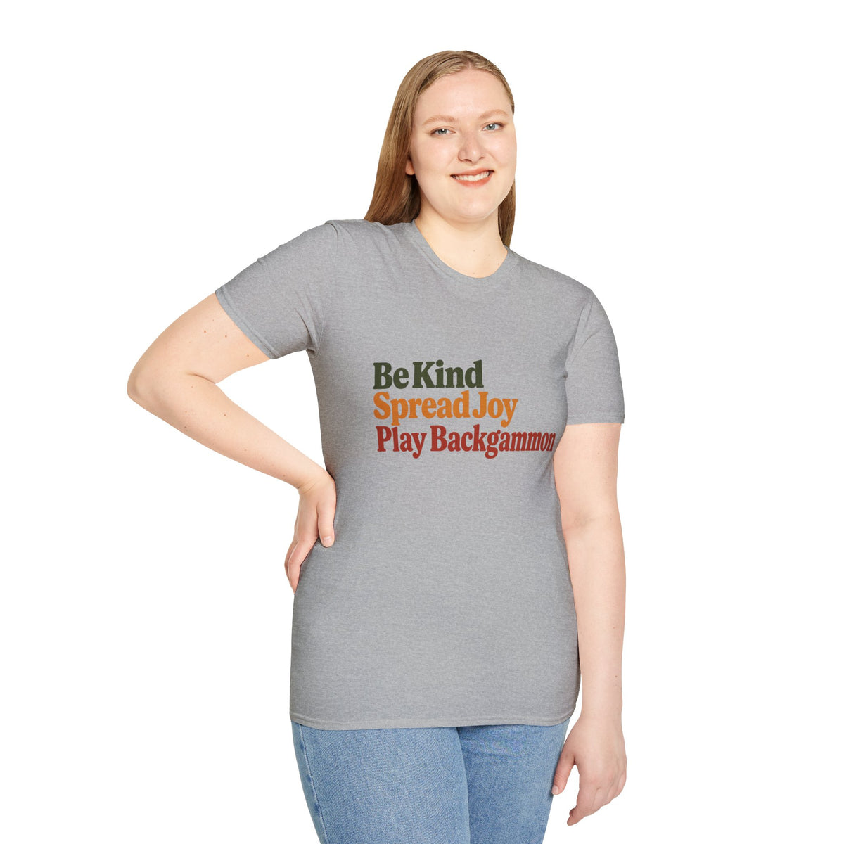 Backgammon T-Shirt — Be Kind Spread Joy Play Backgammon Tee