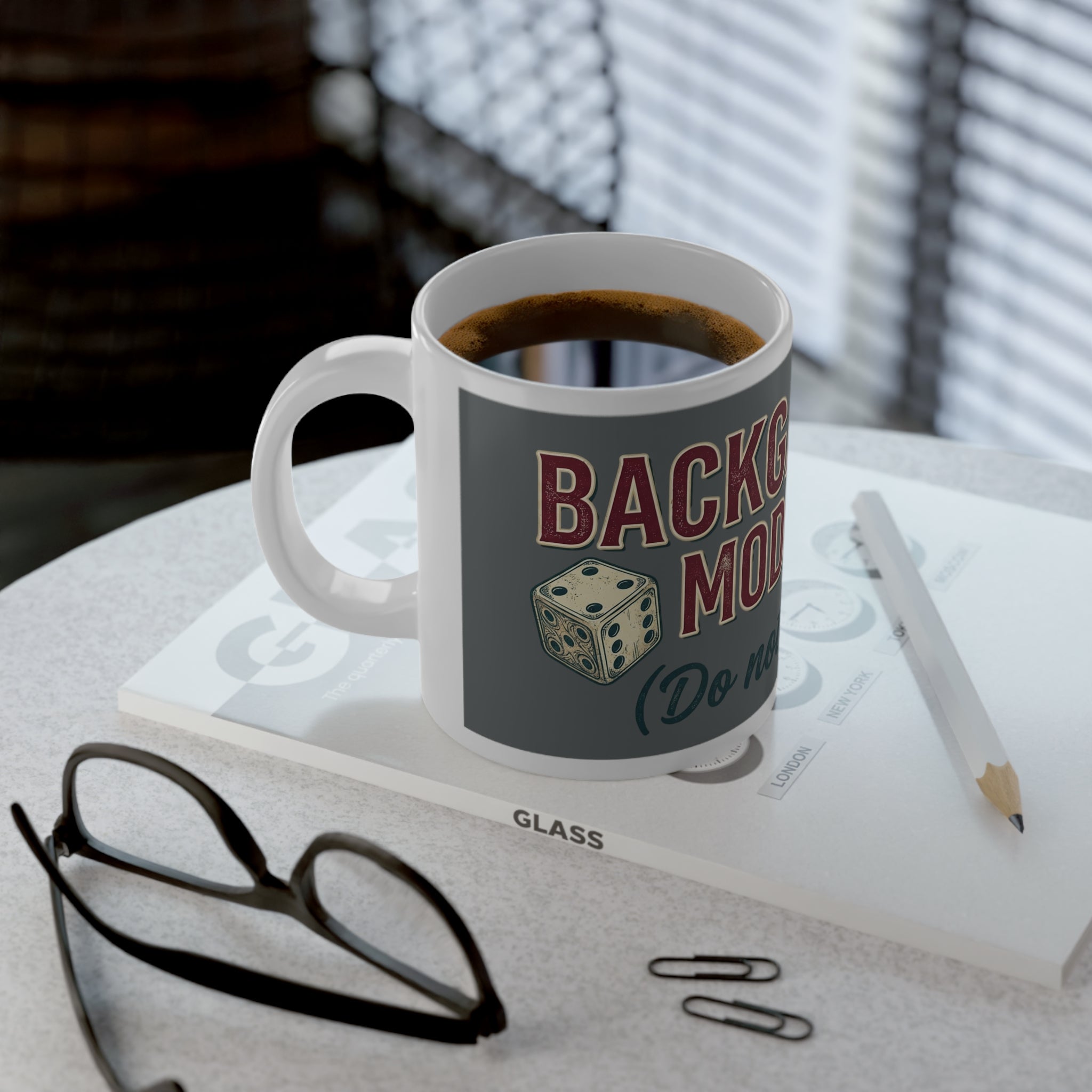 Backgammon Mode: On. Do Not Disturb 20oz Jumbo Mug – Gamer Coffee Cup