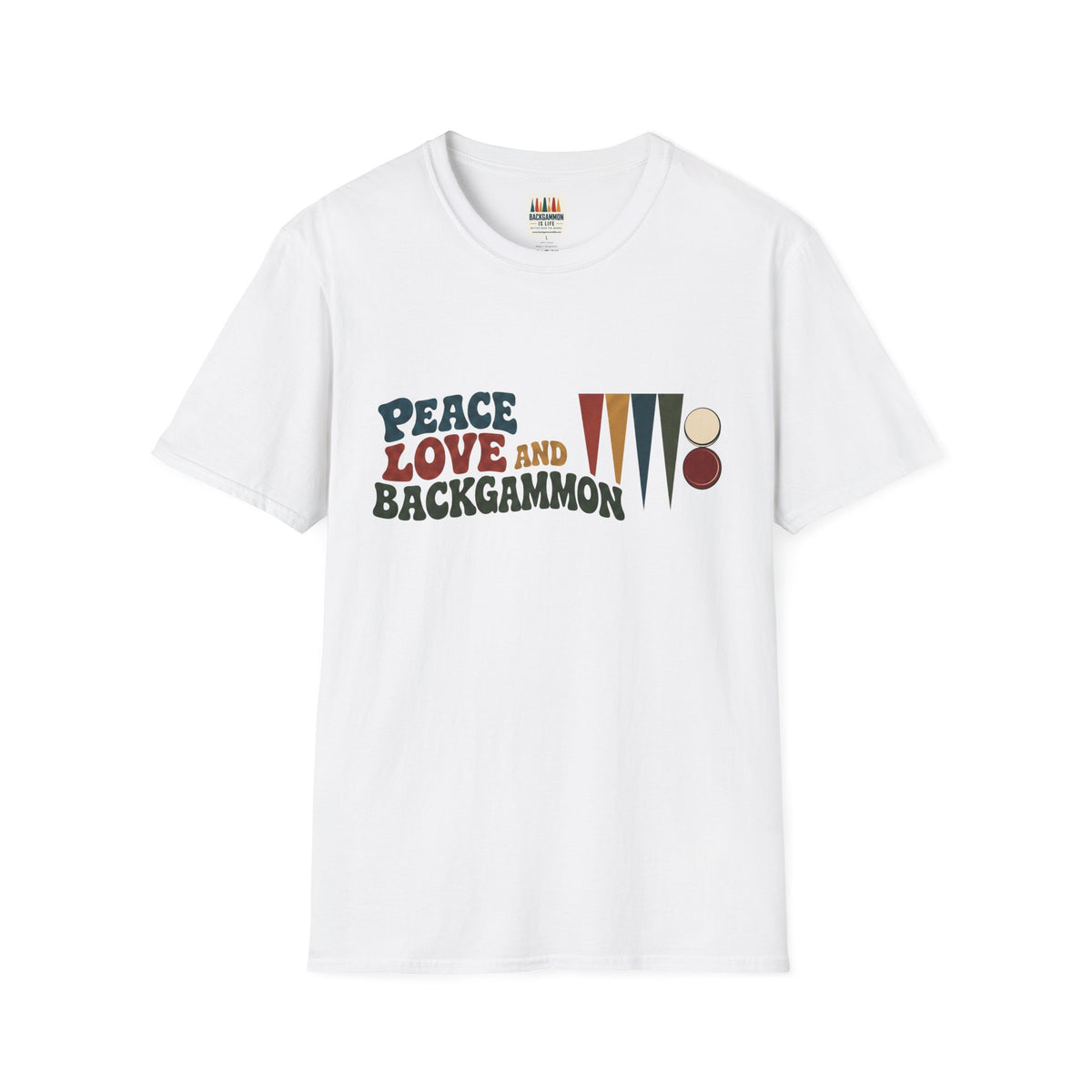 Peace, Love and Backgammon T-Shirt