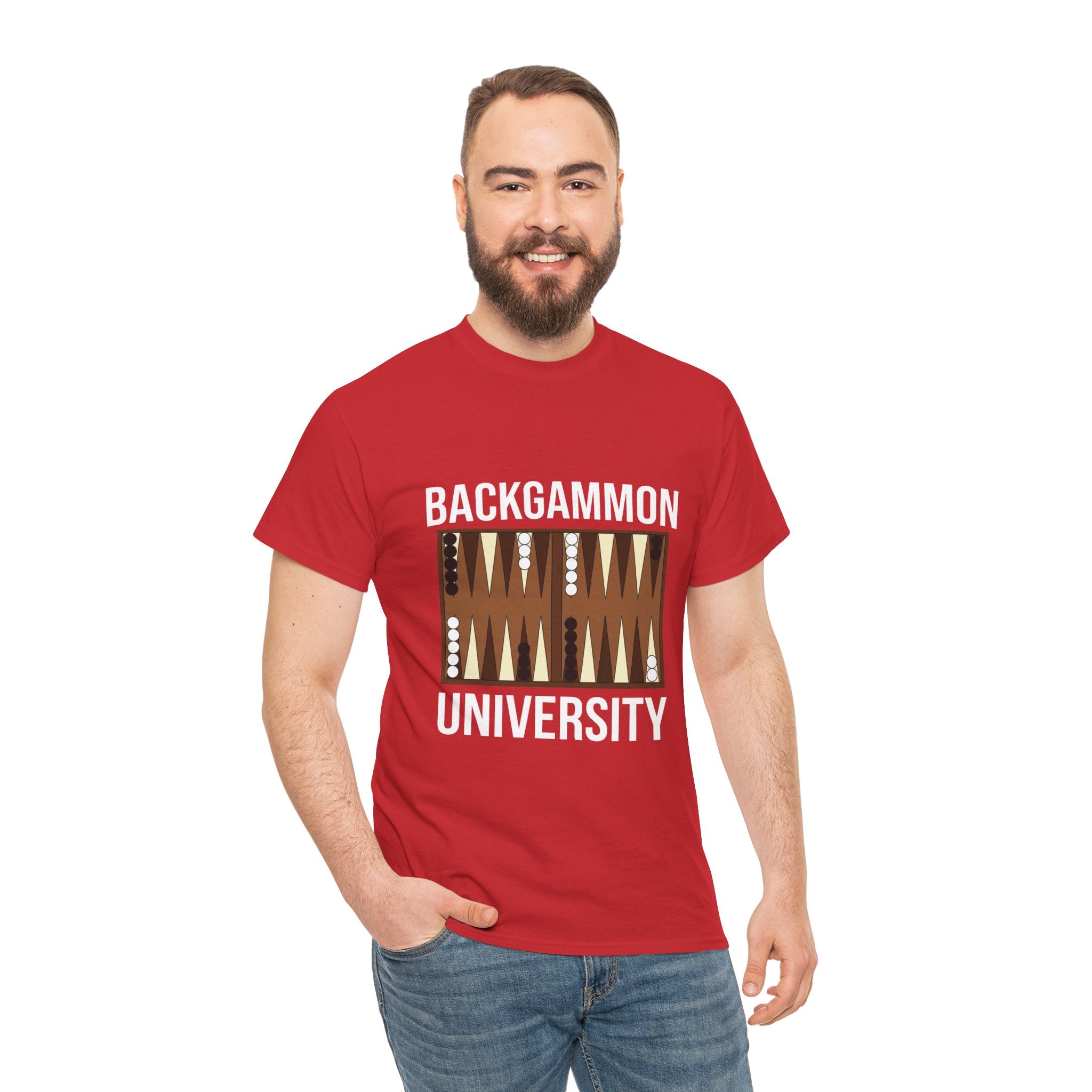 Backgammon University T-Shirt | Retro Game Pattern Tee