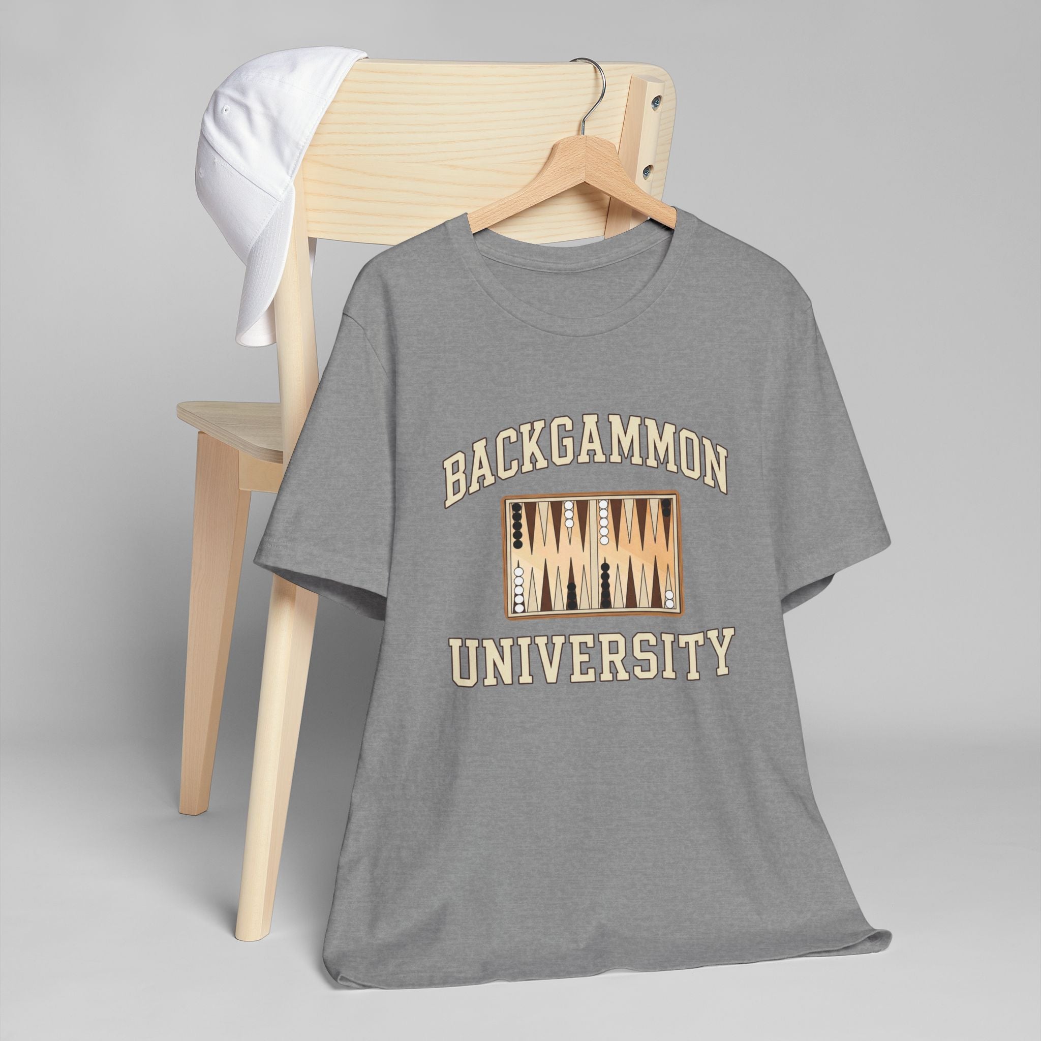 Backgammon University 2 T-Shirt — Vintage Backgammon Board Tee