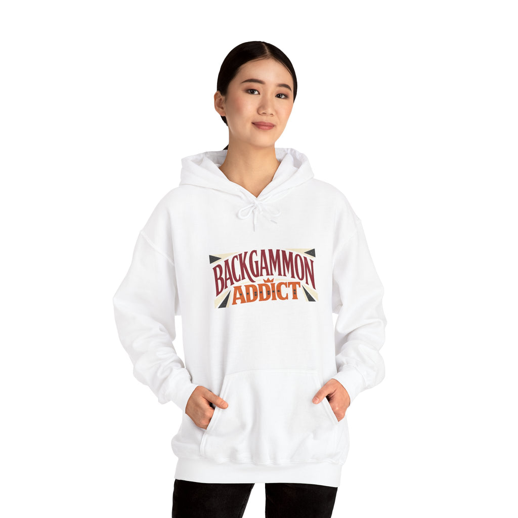 Backgammon Addict Hoodie — Graphic Backgammon Player Pullover
