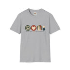 Peace Love and Backgammon 2 T-Shirt