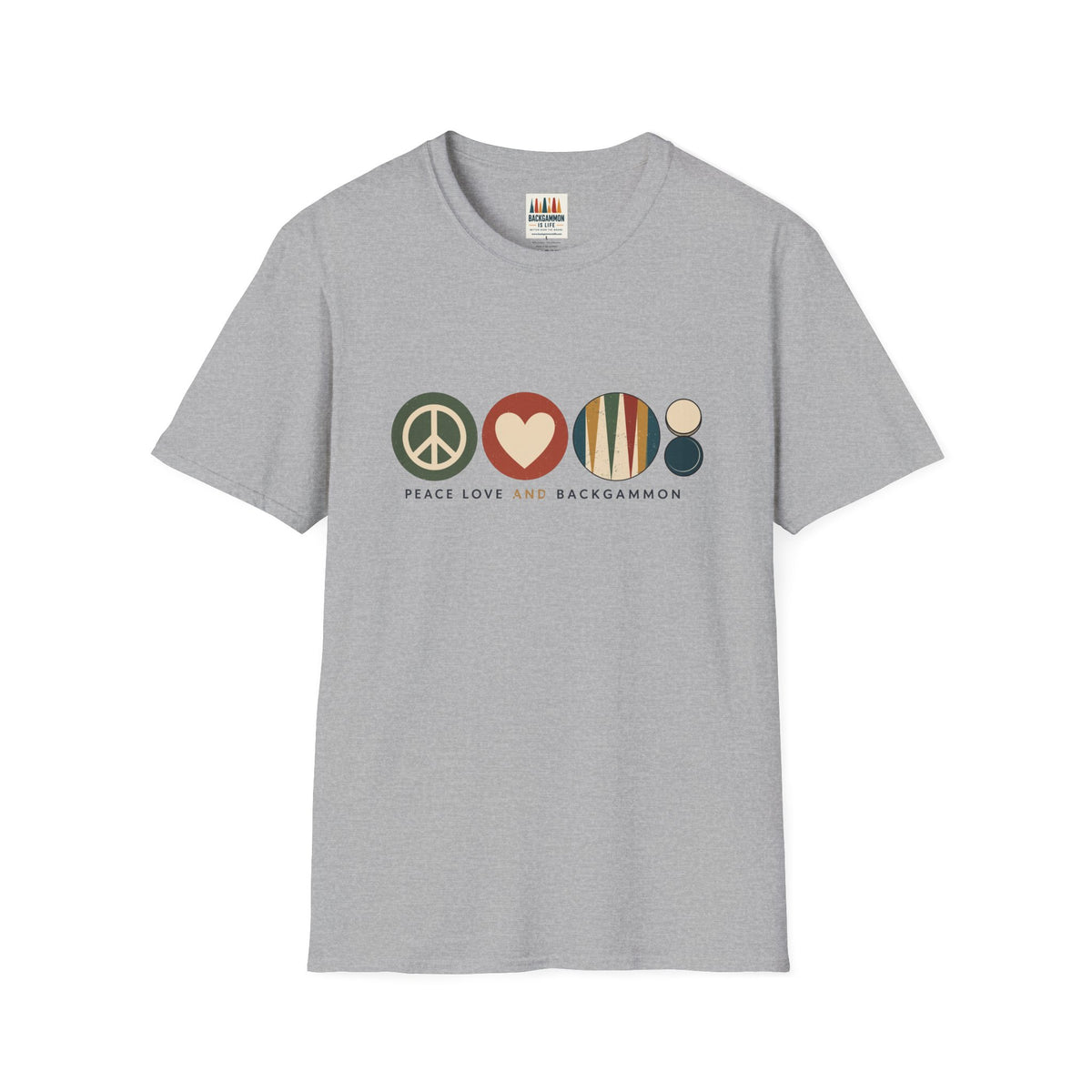 Peace Love and Backgammon 2 T-Shirt